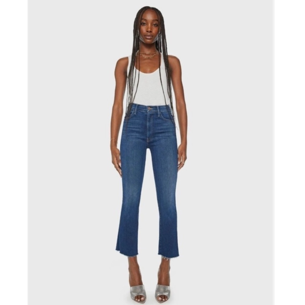 Mother The Hustler Ankle Fray Jeans in Home Movies Size 26